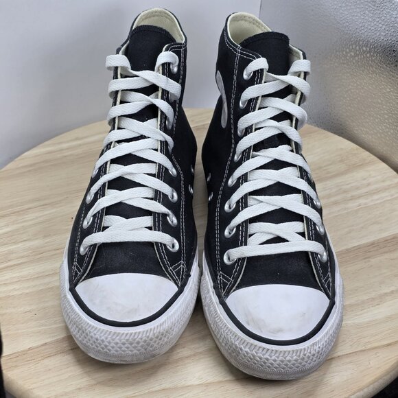 Converse All Star Hi Black Mens 8 Womens 10 High Top Sneakers Shoes M9160C - Picture 4 of 9